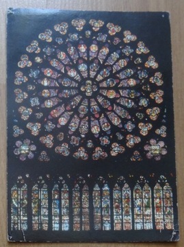 Kościoły wnętrza, witraż : Notre Dame (Paryż) 