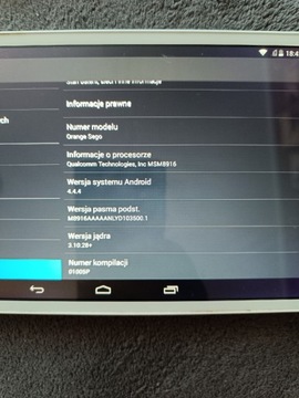 Tablet Orange sego stan bardzo bateria sprawna