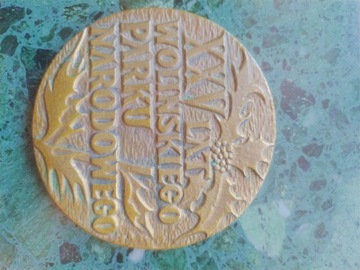 Medal 25 lat Wolińskiego Parku Narodowego