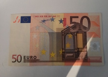 Banknot 50 euro 2002r. Seria X kolekcjonerskie