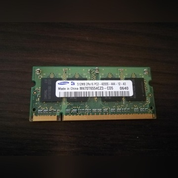 Pamięć 512MB DDR2 Samsung do Laptopa