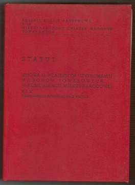 STATUT umowa o użytkowaniu wagonów towarowych 1977