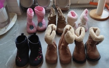 Buty zimowe dziecięce 6 par 