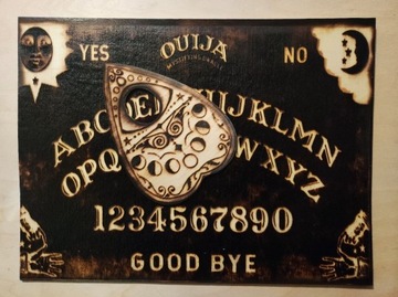 Tablica Ouija drewniana wypalana 40cm x 30cm
