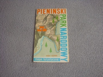 Pieniński Park narodowy mapa turystyczna 