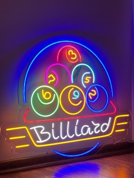 Neon Flex Napis/Logo Do Pubu "Billiard"