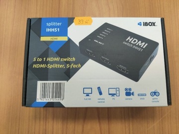 Splitter przełącznik HDMI iBox IHH51 