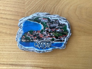 Magnes na lodówkę ceramiczny GRADAC CHORWACJA 3D