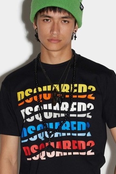 Dsquared2 D2 color wave cool t-shirt rozmiar L