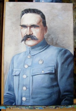Portret olejny - Marszałek Józef Piłsudski  