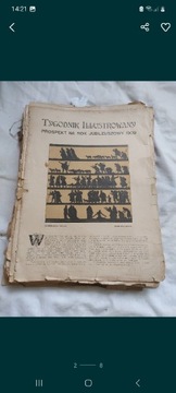 Tygodnik ilustrowany 1908 stara gazeta 