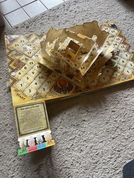 Unikat Księga egipskich gier planszowych rozkładanki okienka obrazki 3D