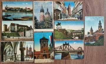Zestaw starych pocztówek KRAKÓW 