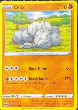 Karta Pokemon - Onix - 068/163