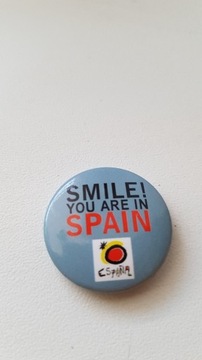 Przypinka Smile! You are in Spain z Hiszpanii