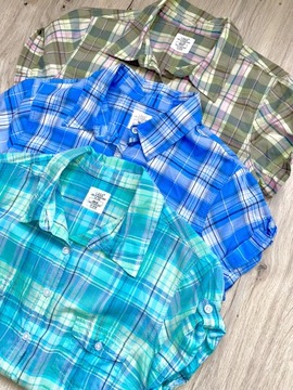 H&M trzy kolorowe koszule na lato r.42