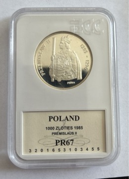 Przemysław II próba 1985r 1000 zł