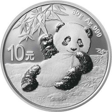 2020 - Chińska Panda 30 gramów Srebra