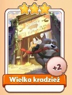 Coin Master Wielka kradzież 1 karta