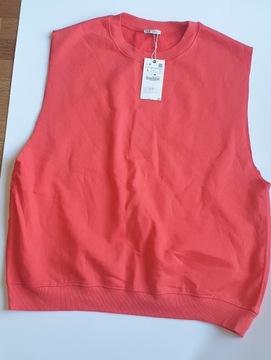 ZARA KAMIZELKA OVERSIZE L CZERWONA