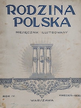 „RODZINA POLSKA”, miesięcznik  –  kwiecień 1930