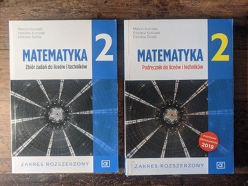 Matematyka Pazdro kl. 2 zbiór zadań + podręcznik (zakres rozszerzony)