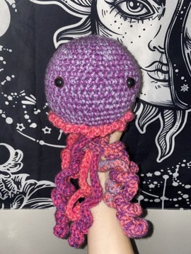 Maskotka Pluszak meduza Amigurumi Handmade