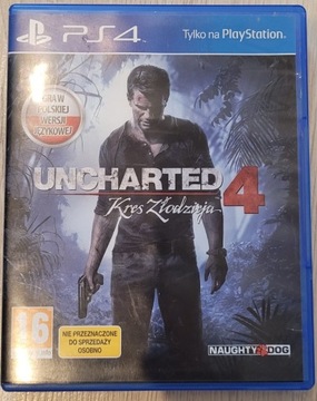 Uncharted 4 Kres złodzieja.PL. PS 4.