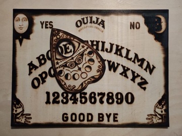 Tablica Ouija drewniana wypalana 40cm x 30cm