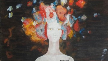 Obraz na płótnie - Leonor Fini "Femme en fleurs" 