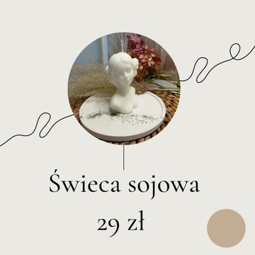 Świeca sojowa w kształcie kobiety, zapachowa