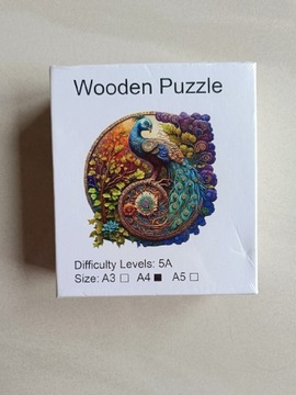 Puzzle drewniane A4 Wooden 