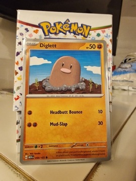 Karta Pokemon Diglett (MEW 050) 151 MEW