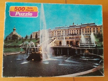 Puzzle 500 elementów, pałac w Dreźnie, PRL/DDR