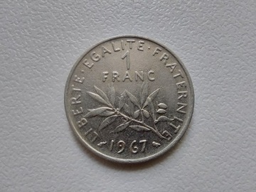 1 frank 1967 Francja