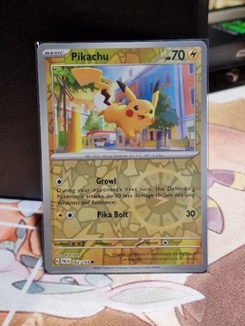 Karta pokemon Pikachu  (PAL 062) Reverse Holo 