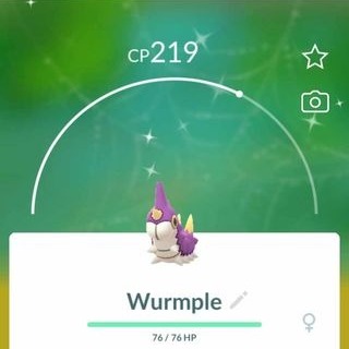 Pokemon go Shiny Wurmple