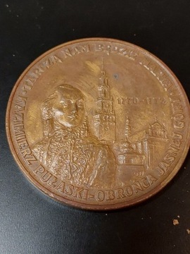 Medal Kazimierz Pułaski  Obrońca Jasnej Góry 