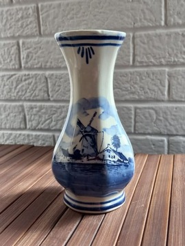 Porcelanowy wazon firmy Delfts ,vintage