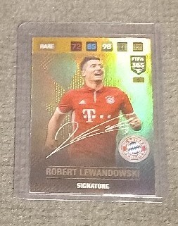 Lewandowski top master 2017 signature panini 