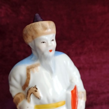 Figurka ceramiczna mnicha mędrca vintage