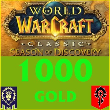 1000G WoW Gold SEASON OF DISCOVERY SOD Serwery EU