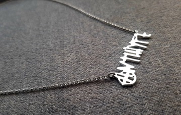 Nowy srebrny925 łańcuszek choker Antihype długi