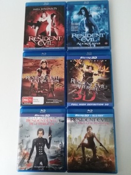 RESIDENT EVIL. Kompletna Kolekcja Blu-ray/3D