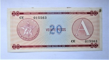 20 Pesos 1985 r.  Kuba