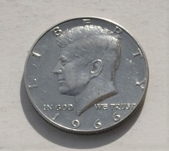 1/2 dolar 1966 half dollar Kennedy Srebro  Stan!!