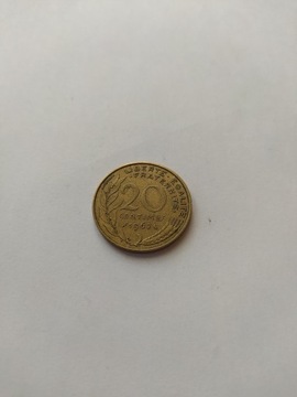 20 centimes, 1967 rok, Francja