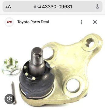 Sworzeń wąchacza Toyota 4333009631 nowy