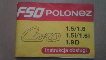 Instrukcja obsługi FSO Polonez Caro