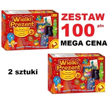 Wielki prezent - zestaw kreatywny dla dzieci